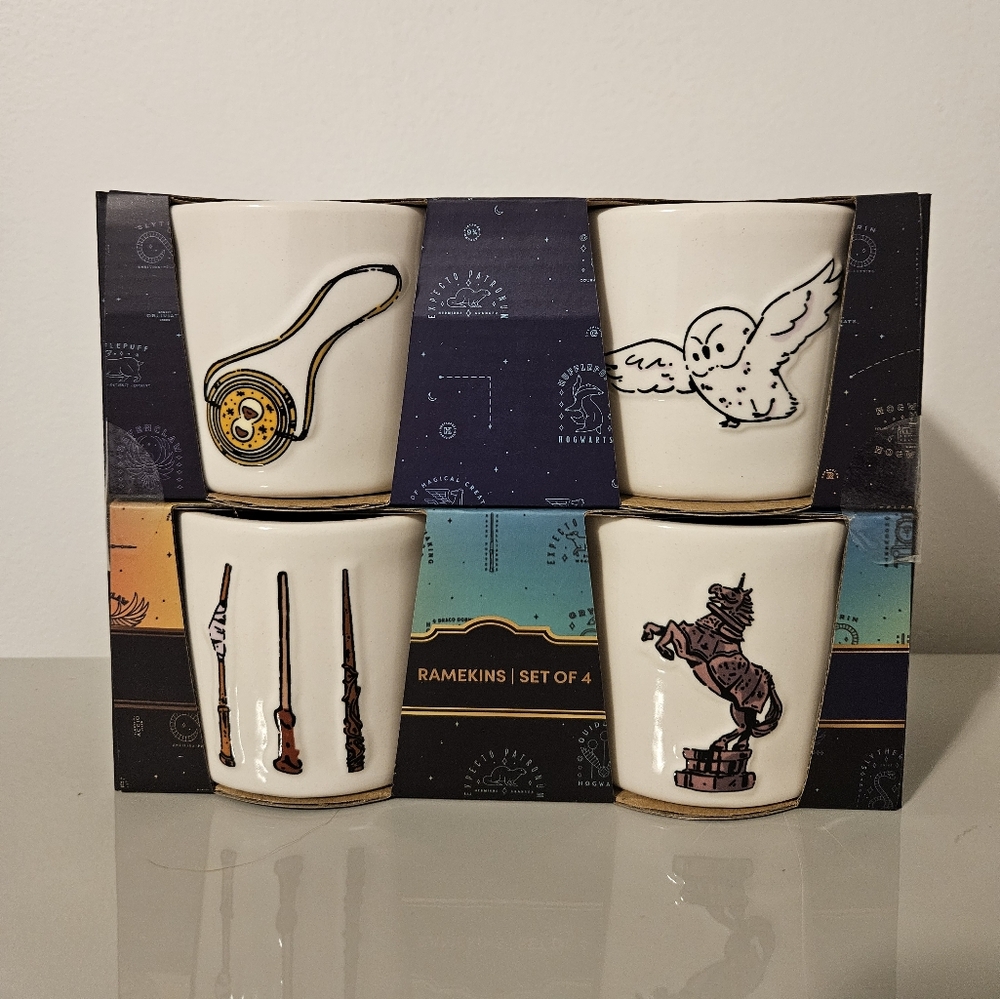 Rae Dunn Harry Potter Ramekin Set of 4 - Picture 2 of 5